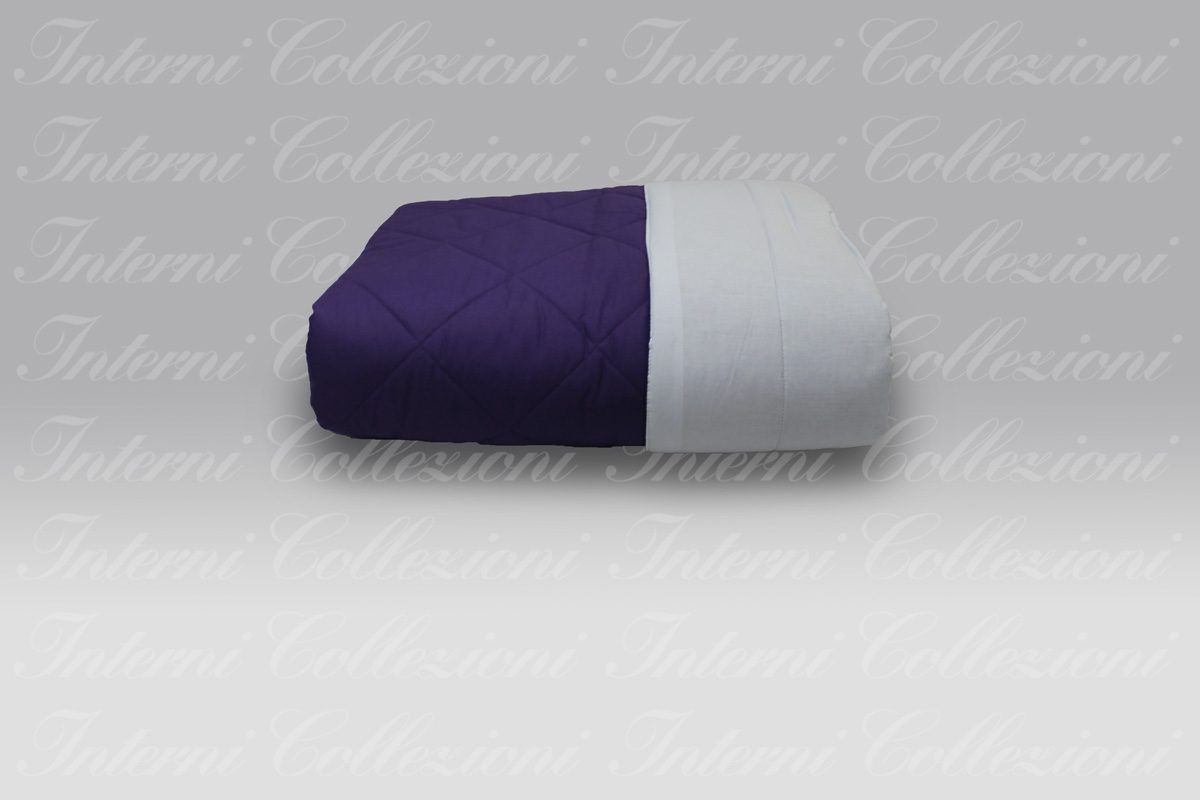 Quilt Cotone Unito prune-azzurro Micol Quilt Cotone Unito prune-azzurro Micol