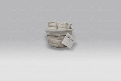 Set 4 Lavette con cestino Spa tortora Blumarine