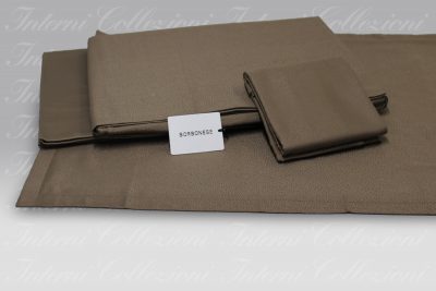 Completo Lenzuola Royal marron glacè Borbonese