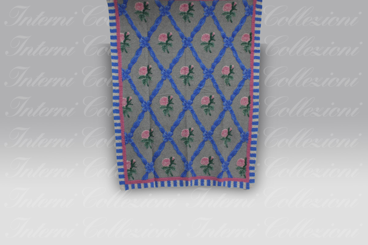 Plaid Boiled Wool Old Style azzurro Frati Home Plaid Boiled Wool Old Style azzurro Frati Home
