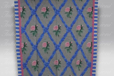 Plaid Boiled Wool Old Style azzurro Frati Home