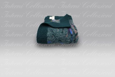 Plaid Boiled Wool The Palm grigio Frati Home