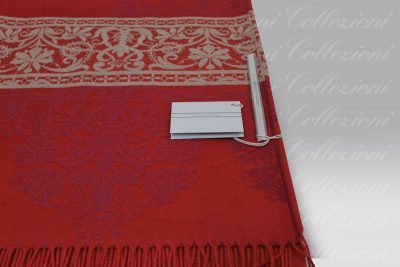 Plaid Giudecca bordeaux-beige Cecchi&Cecchi Agolab