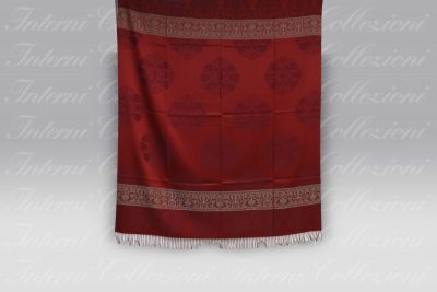 Plaid Giudecca bordeaux-beige Cecchi&Cecchi Agolab