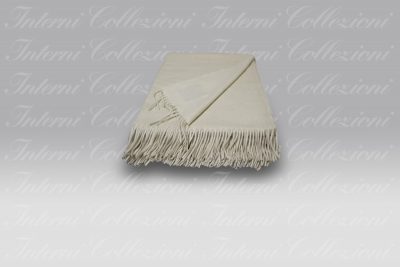 Plaid Rey greggio-avorio Co.Bi.-Copertificio Biellese