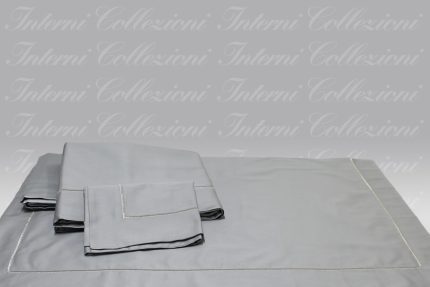 Completo Letto F12 grigio perla scuro - argento Dea