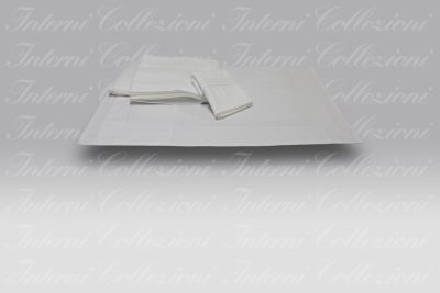 Completo Letto Ricamo ID 06 bianco Dea