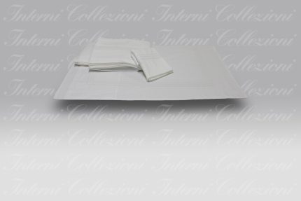 Completo Letto Ricamo ID 06 bianco Dea