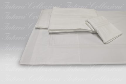 Completo Letto Ricamo ID 06 bianco Dea