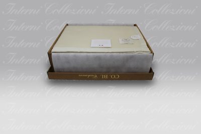 Coperta Susi greggio-avorio Co.bi Cashmere