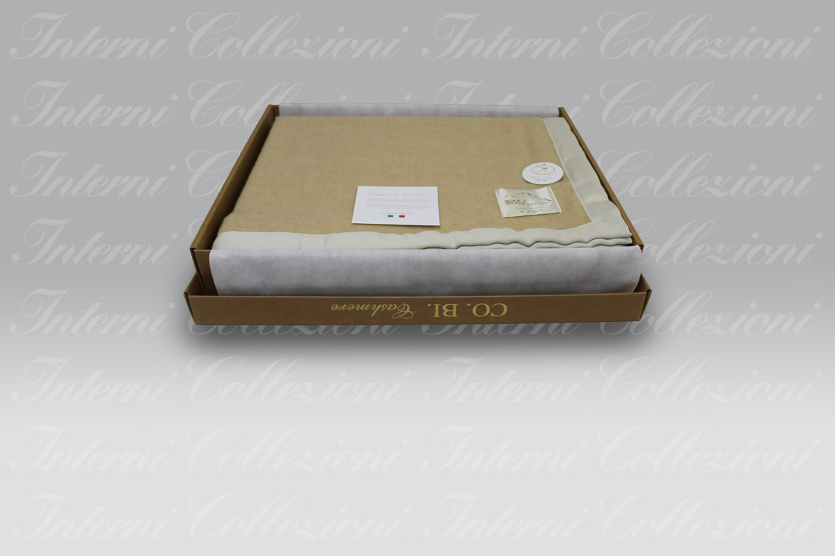 Coperta Valentina beige Co.bi Cashmere Coperta Valentina beige Co.bi Cashmere