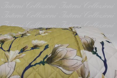 Quilt Kyoto ocra-bianco Tessitura Randi