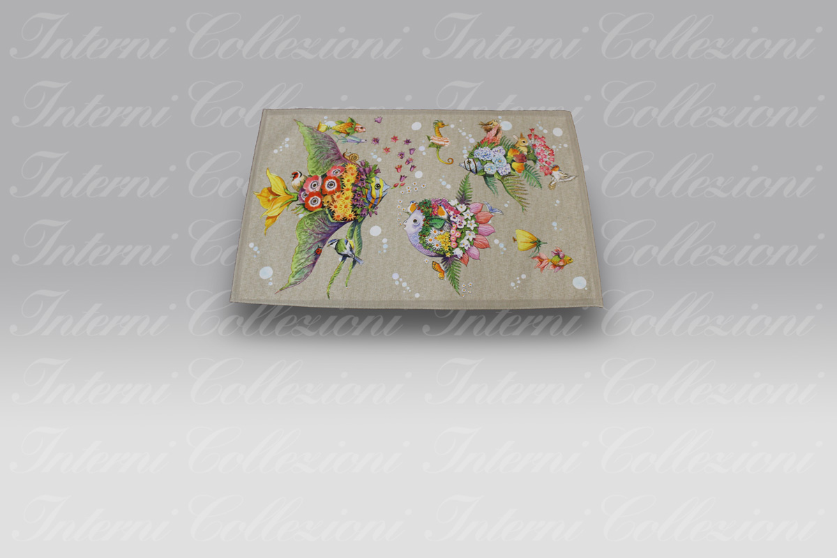 Tappeto TIPTAPP Pesciflora Tessitura Toscana Telerie Tappeto TIPTAPP Pesciflora Tessitura Toscana Telerie