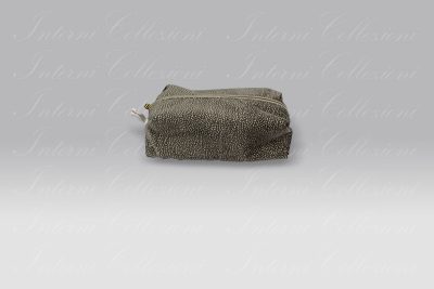 Trousse e Lavette Twist Op marrone Borbonese