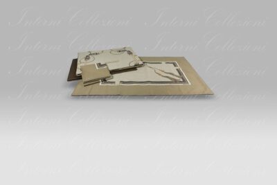 Completo Copripiumino Ascot tortora Borbonese
