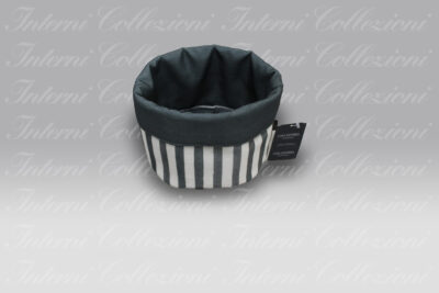 Cestino Portalavette Stripe grigio Casa Anversa
