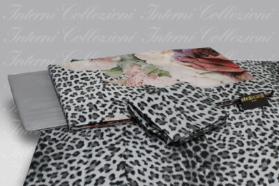 Completo Lenzuola Rose Leopard pink Roberto Cavalli