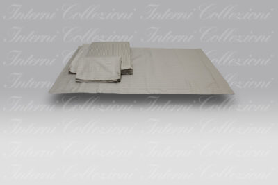 Completo Letto Riga raso sabbia Mirabello Carrara