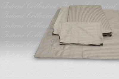 Completo Letto Riga raso sabbia Mirabello Carrara