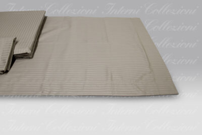 Completo Letto Riga raso sabbia Mirabello Carrara