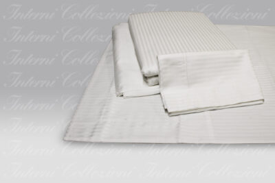 Completo Sacco Riga Raso bianco Mirabello