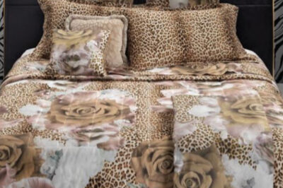 Completo Sacco Rose Leopard gold Roberto Cavalli