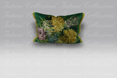 Cuscino Fleur D'Artistes velours vintage green Designers Guild