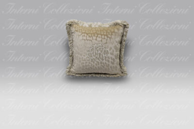Cuscino Monogram tortora Roberto Cavalli