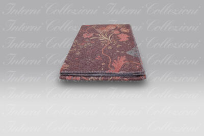 Plaid Birds of Paradise bordeaux Frati Home