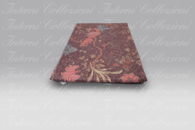 Plaid Birds of Paradise bordeaux Frati Home