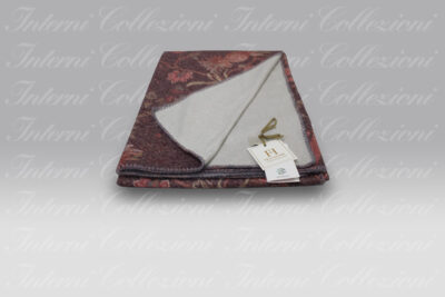 Plaid Birds of Paradise bordeaux Frati Home