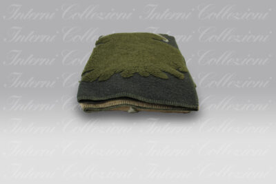 Plaid Boiled Wool Easy Bosco verde Frati Home