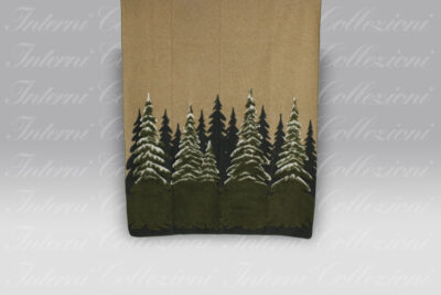 Plaid Boiled Wool Easy Bosco verde Frati Home