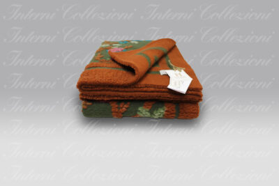 Plaid Boiled Wool Paradisiaco verde Frati Home
