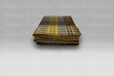 Plaid Boiled Wool Plain Jacquard Classic zafferano Frati Home