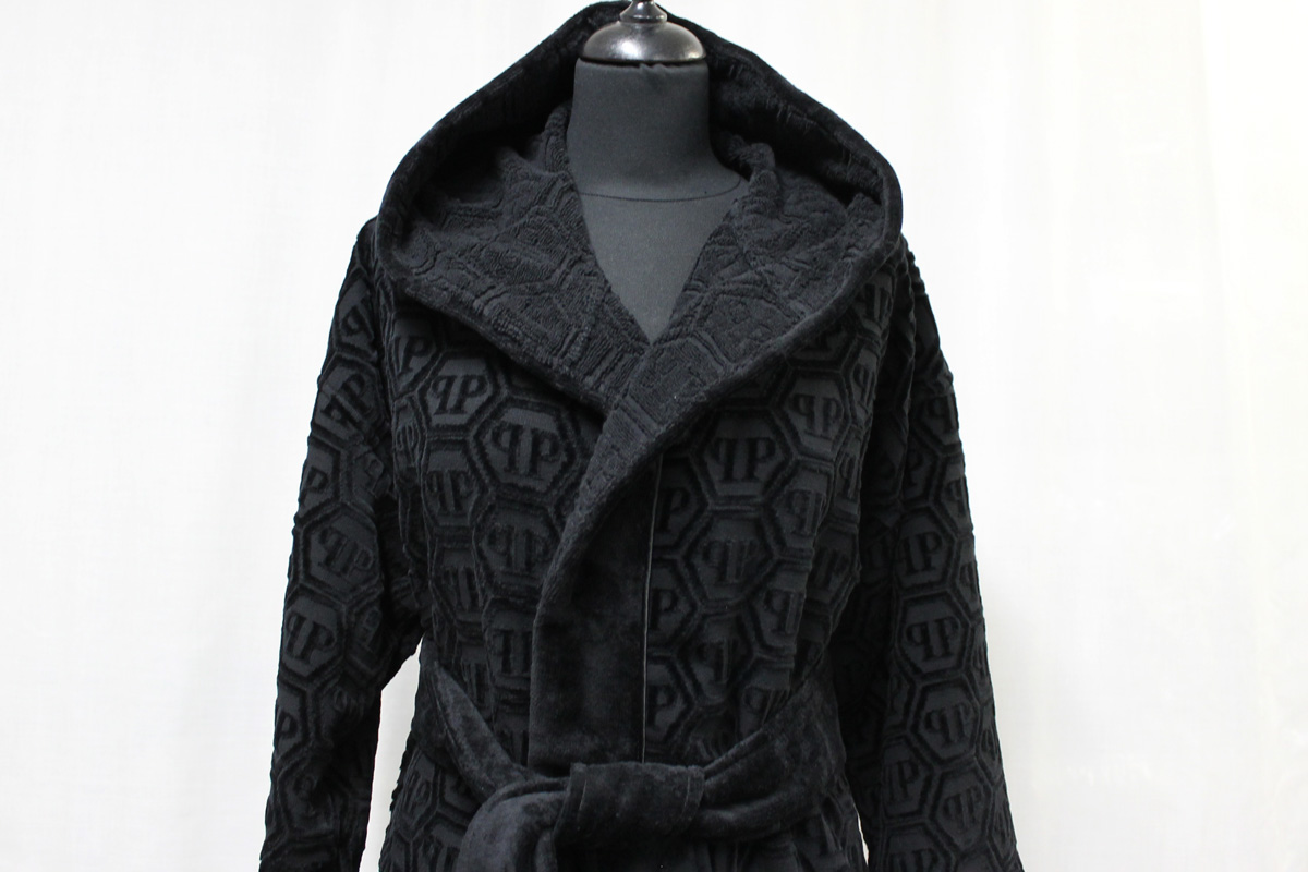Accappatoio Hexagon black Philipp Plein