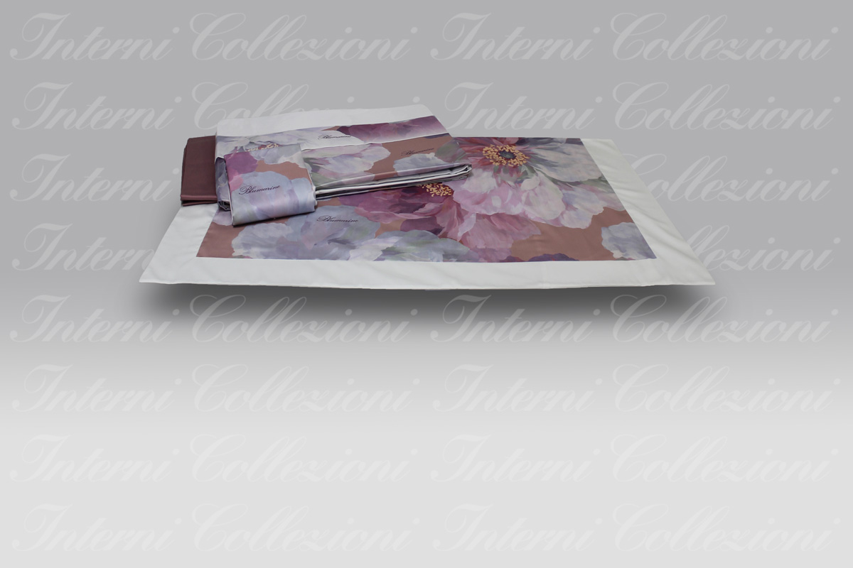 Completo Lenzuola Hibiscus glicine Blumarine (1) Completo Lenzuola Hibiscus glicine Blumarine