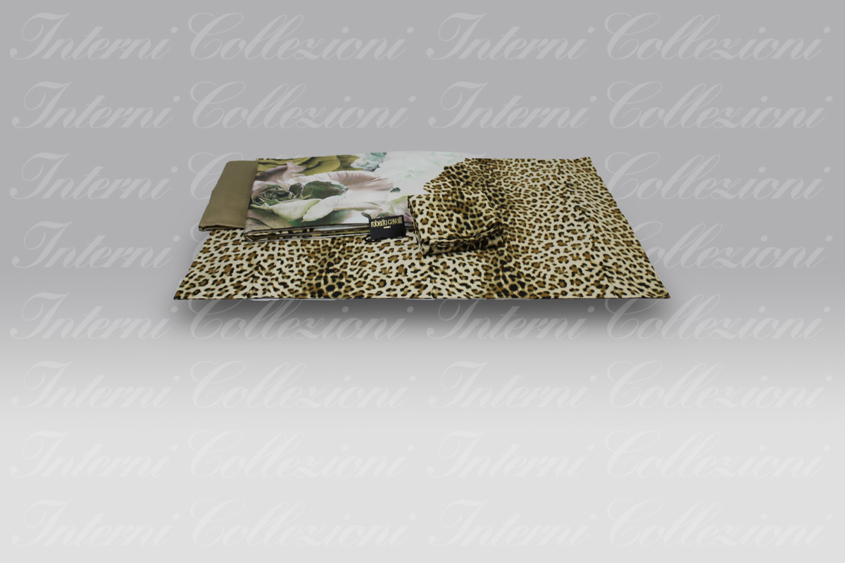 Completo Lenzuola Rose Leopard gold Roberto Cavalli (1) Completo Lenzuola Rose Leopard gold Roberto Cavalli