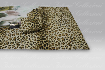 Completo Lenzuola Rose Leopard gold Roberto Cavalli