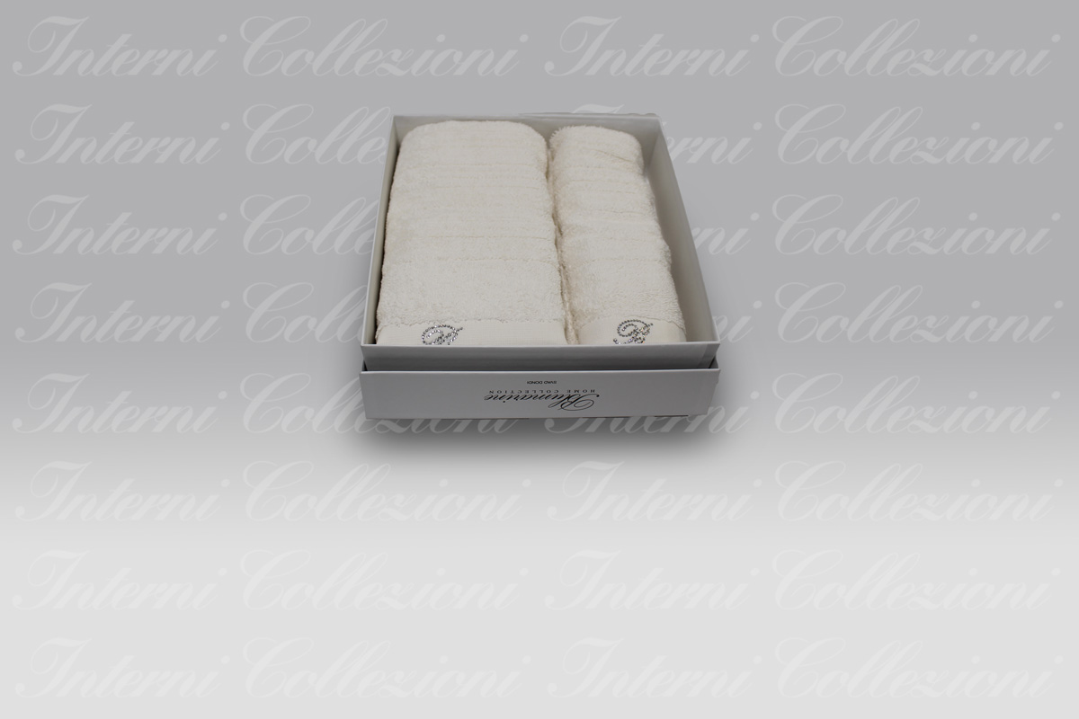 Coppia Spugna Samira perla-avorio Blumarine (1) Coppia Spugna Samira perla-avorio Blumarine