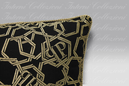 Cuscino Chains black-gold Philipp Plein