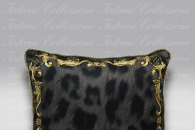 Cuscino Leopard Chain black Philipp Plein