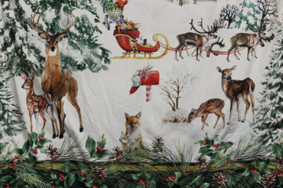 Plaid Christmas Village verde Casa Anversa