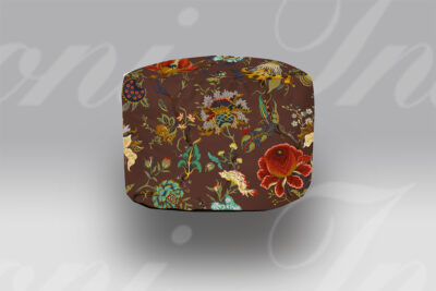 Pouf rotondo Tabriz oro Casa Anversa