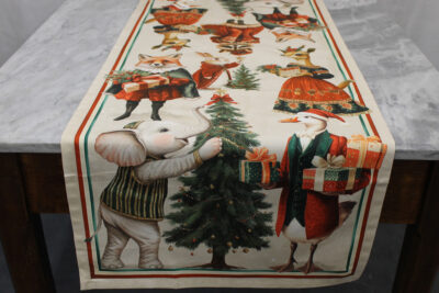 Runner Artissima 4009 Happy Christmas Tag House