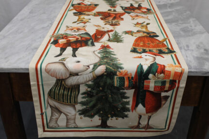 Runner Artissima 4009 Happy Christmas Tag House
