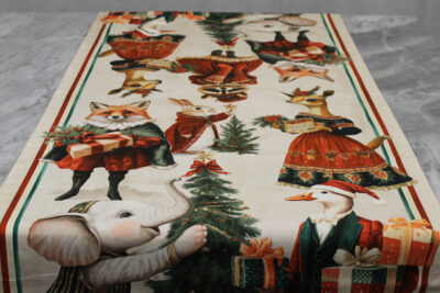 Runner Artissima 4009 Happy Christmas Tag House