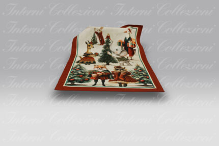 Strofinaccio Artissima 4009 Happy Christmas rosso Tag House