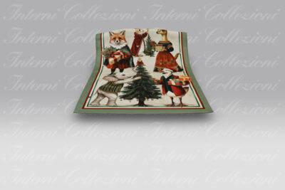 Strofinaccio Artissima 4009 Happy Christmas verde Tag House