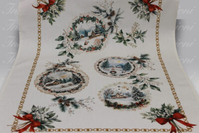 Strofinaccio Merry Christmas Frozen cerchio Tessitura Randi